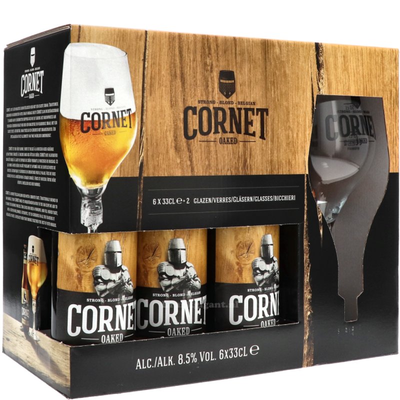 Cornet Bierpakket met 2 originele Cornet glazen